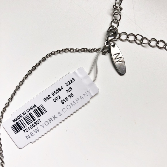 New York & Company silver love necklace - Picture 2 of 2